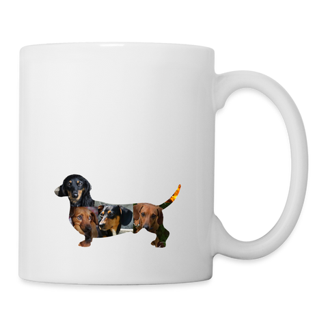 Dachshund Print Coffee/Tea Mug - white