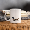 Dachshund Print Coffee/Tea Mug - white