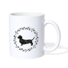 Cute Dachshund Print Coffee/Tea Mug - white