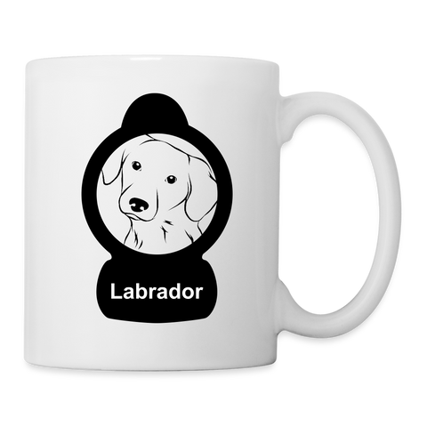 Labrador art Print Coffee/Tea Mug - white