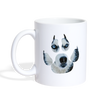 Siberian Husky Paw Face Print Coffee/Tea Mug - white