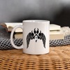 Bird Paws Print Coffee/Tea Mug - white