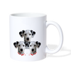 Dalmatian On Heart Print Coffee/Tea Mug - white