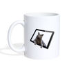 Chartreux Cat Print Coffee/Tea Mug - white