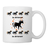 Unicorn Be Different Print Coffee/Tea Mug - white