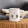 Dandie Dinmont Terrier Print Coffee/Tea Mug - white