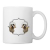 Dandie Dinmont Terrier Print Coffee/Tea Mug - white