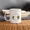 Dandie Dinmont Terrier Print Coffee/Tea Mug - white