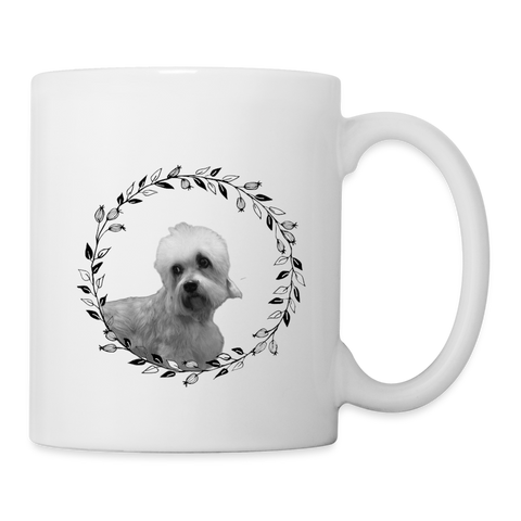 Cute Dandie Dinmont Terrier Print Coffee/Tea Mug - white