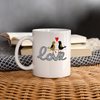 Love Bird Print Coffee/Tea Mug - white