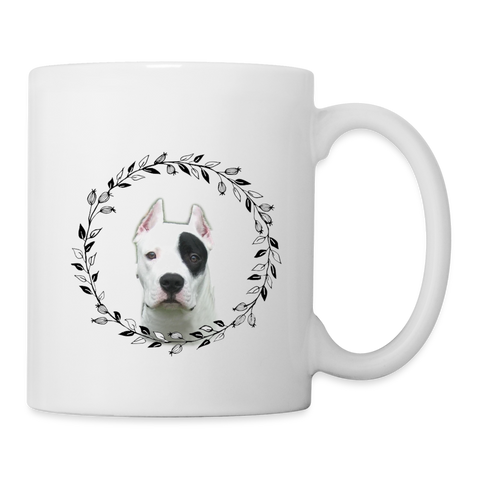 Dogo Argentino Print Coffee/Tea Mug - white