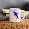 Hyacinth Macaw Parrot Print Coffee/Tea Mug - white