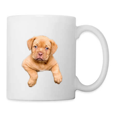 Dogue de Bordeaux Print Coffee/Tea Mug - white