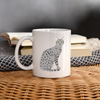 Egyptian Mau Cat Print Coffee/Tea Mug - white