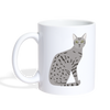 Egyptian Mau Cat Print Coffee/Tea Mug - white