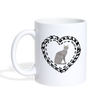 Egyptian Mau Cat Art Print Coffee/Tea Mug - white