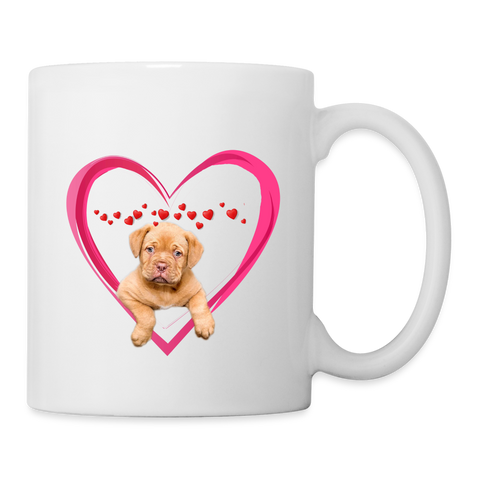 Bordeaux Mastiff Print Coffee/Tea Mug - white