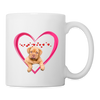 Bordeaux Mastiff Print Coffee/Tea Mug - white