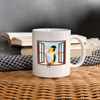 Caique Parrot Print Coffee/Tea Mug - white