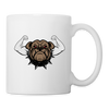 Bulldog Gym Print Coffee/Tea Mug - white