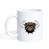 Bulldog Gym Print Coffee/Tea Mug - white