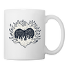 Burning heart Print Coffee/Tea Mug - white