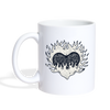 Burning heart Print Coffee/Tea Mug - white