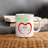 Apple Heart Beats Print Coffee/Tea Mug - white