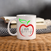 Apple Heart Beats Print Coffee/Tea Mug - white