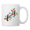 Scarlet Macaw Parrot Print Coffee/Tea Mug - white