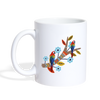 Scarlet Macaw Parrot Print Coffee/Tea Mug - white