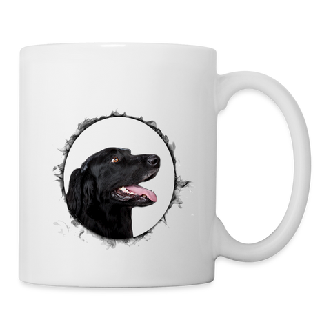 Flat-coated Retriever Print Coffee/Tea Mug - white