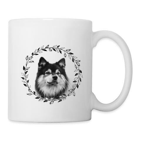 Finnish Lapphund Print Coffee/Tea Mug - white