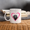 Flat-coated Retriever On Heart Print Coffee/Tea Mug - white