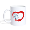 Cat Care Print Coffee/Tea Mug - white