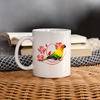 Conure Parrot Flower Print Coffee/Tea Mug - white