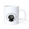 Lovely Flat-coated Retriever Print Coffee/Tea Mug - white