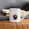 Lovely Flat-coated Retriever Print Coffee/Tea Mug - white