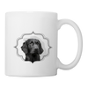 Lovely Flat-coated Retriever Print Coffee/Tea Mug - white