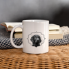 Lovely Flat-coated Retriever Print Coffee/Tea Mug - white