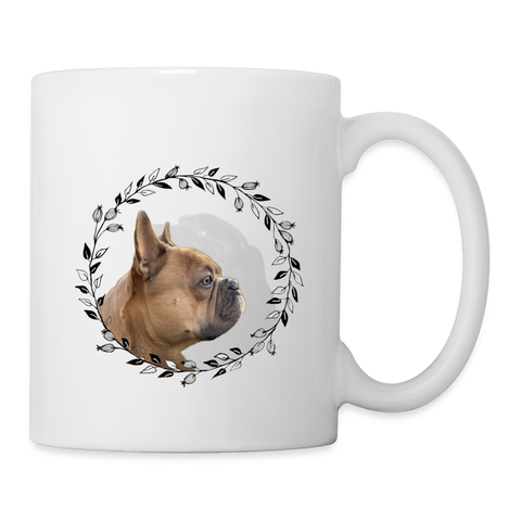 French Bulldog Print Coffee/Tea Mug - white