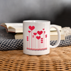 Love Bubble Print Coffee/Tea Mug - white