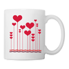 Love Bubble Print Coffee/Tea Mug - white