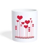 Love Bubble Print Coffee/Tea Mug - white