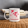 Love Bubble Print Coffee/Tea Mug - white