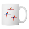 scarlet macaw parrot Print Coffee/Tea Mug - white