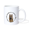 German Shepherd Print Coffee/Tea Mug - white