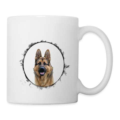 German Shepherd Print Coffee/Tea Mug - white