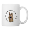 German Shepherd Print Coffee/Tea Mug - white