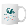 Fish Print Coffee/Tea Mug - white